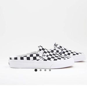 Vans Black and White Checkered Slip-On Sneakers
